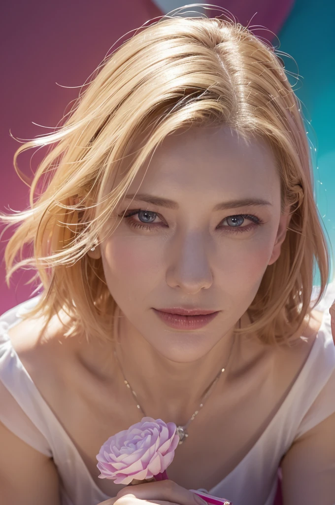 a lovely woman, cate blanchett, sheer summer dress, bare feet, candyland, happily taking bite of candy, happy sky, (best quality,4k,8k,highres,masterpiece:1.2),ultra-detailed,(realistic,photorealistic,photo-realistic:1.37),HDR,UHD,studio lighting,ultra-fine painting,sharp focus,physically-based rendering,extreme detail description,professional,vivid colors,bokeh,portrait,fantasy,candy,soft colors,dramatic lighting
