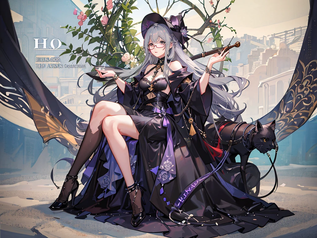 anime girl sitting on a table with a purple background, anime monster girl, Digital art on Pisiff, anime fantasy illustration, gothic maiden anime girl, alchemist girl, white haired deity, mechanized witch girl, arcane art style, beautiful necromancer girl, holy cyborg necromancer girl, Pisif, ahegao, demon anime girl