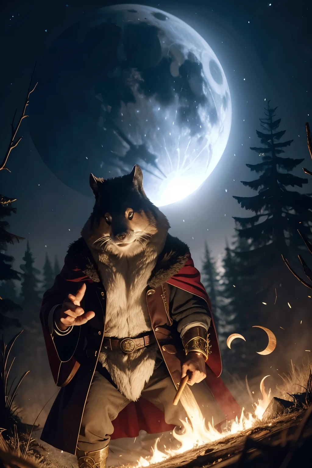 demonic beaver wizard