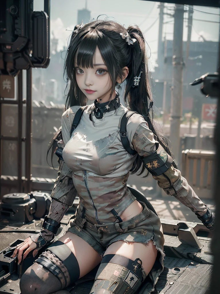ulzzang-6500-v1.1, (raw photo:1.2), (photorealistic:1.4), beautiful detailed girl, very detailed eyes and face, beautiful detailed eyes, ridiculous, incredibly ridiculous, huge file size, super detailed, high resolution, very detailed, best quality, masterpiece, kemomimi, ((Japanese girls' high school uniform)), illustration, very detailed, CG, unified, 8k wallpaper, amazing, Fine details, masterpiece, best quality, very detailed CG uniform 8k wallpaper, light on face, cinematic lighting, 1girl, 16 years old, ((no panties)), ((dynamic pose))), (camel toe), (half), (pantyhose), (knee-bending leg sitting))