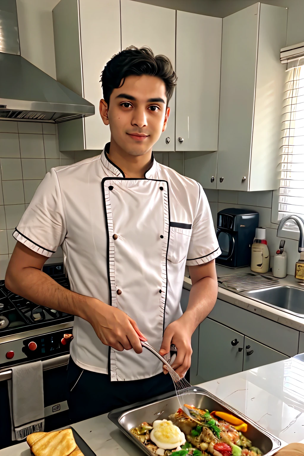 Rabin decided he would cook one day.