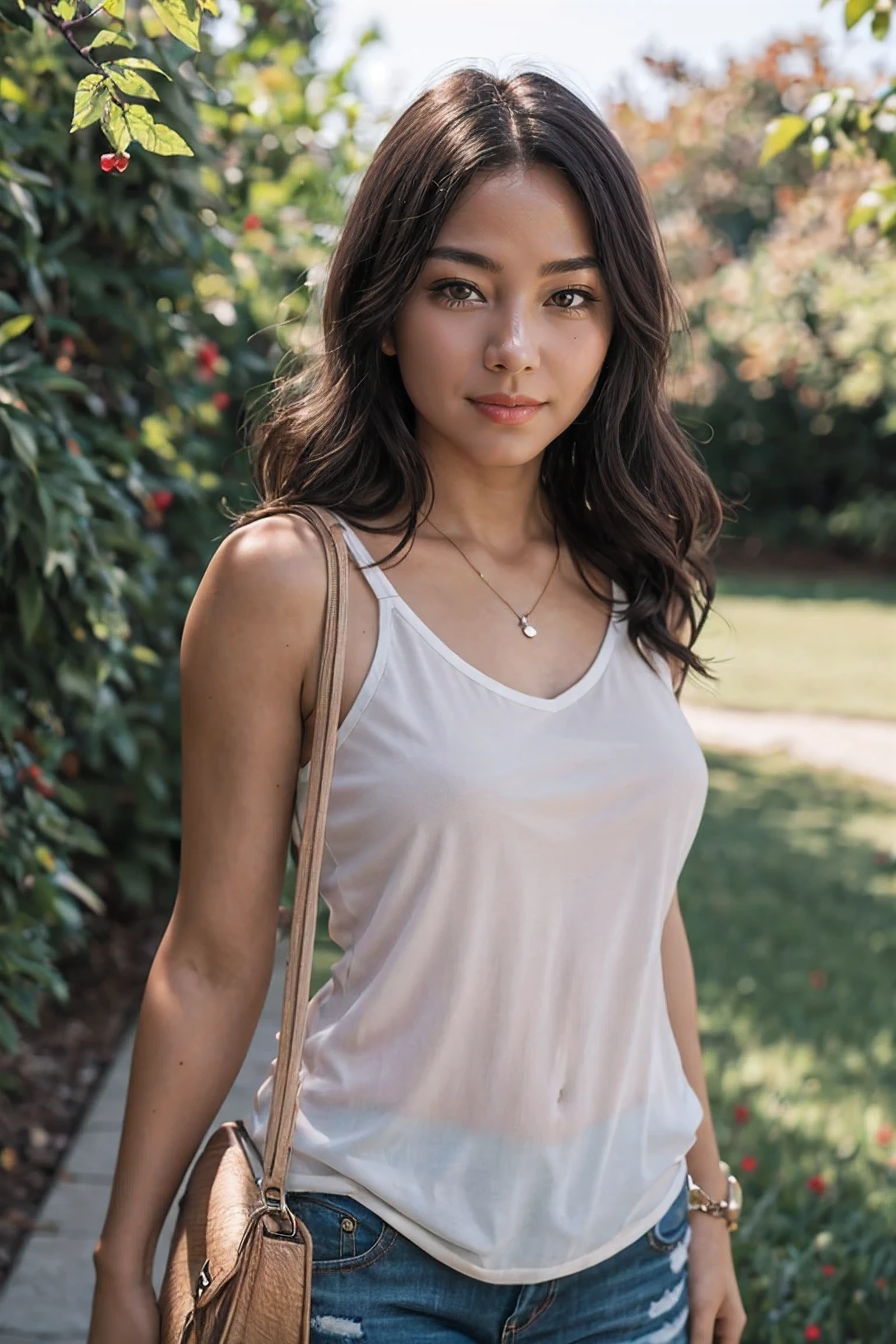 shot by Sony a7 IV Mirrorless Camera, natural light, analog film photo, Kodachrome ,beautiful female ,outdoor