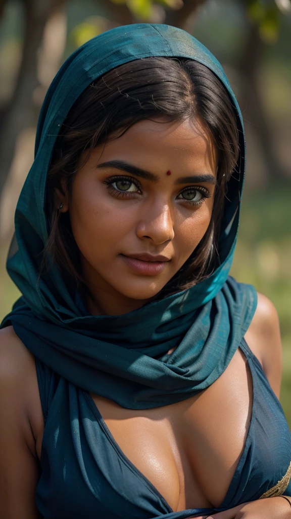 500R, indian village girl with a very big breast in dupatta lehnga in field, seductivesmile, very beautiful girl, realistic skin texture, armature, best quality, ultra high res, (photorealistic:1.4),, high resolution, detailed, raw photo, sharp re, by lee jeffries nikon d850 film stock photograph 4 kodak portra 400 camera f1.6 lens rich colors hyper realistic lifelike texture dramatic lighting unrealengine trending on artstation cinestill 800,high resolution,very detailed,8k uhd