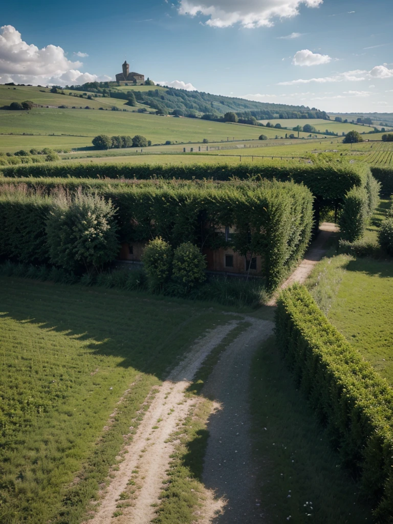 Genere moi un paysage montagneux hyperealiste