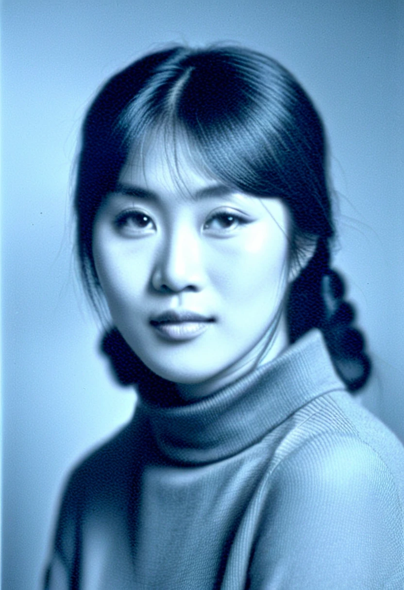 Graphite pencil drawing of 20yo Chinese woman, front view, fat body, full body, standing, without clothes, white background