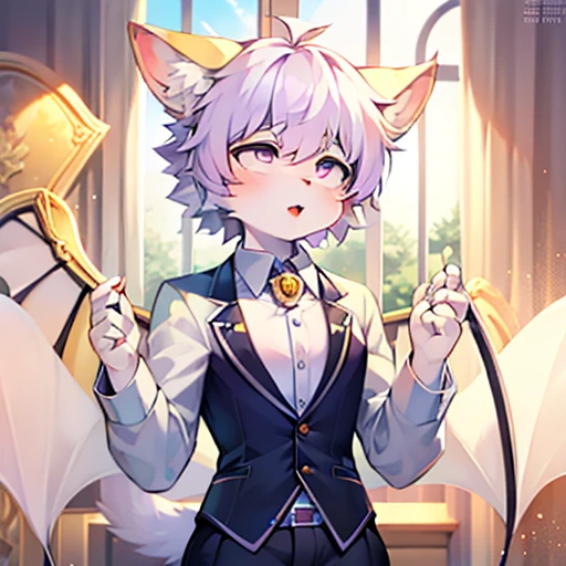 Cartoon Cat，With wings，There is a cross on the chest, Pastels inspired by Kanbun masters, Furry Art, furaffinity Ferson, Furry Affinity, Ferson art, corgi with [ Angel Wings ]!!, Ferson!!!!, furry Ferson, Professional furry, Ferson Furry Art