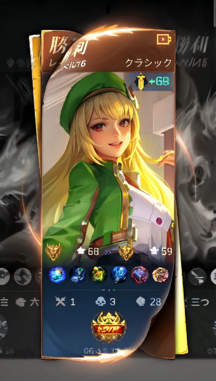 (fidelity: 1.4), amazing, masterpiece, ((female, big boobs)), slim, muscular, sharp ears, light gray skin, long curly gray hair, red eyes, smile, minder, do not disturb, Recite the Pipa