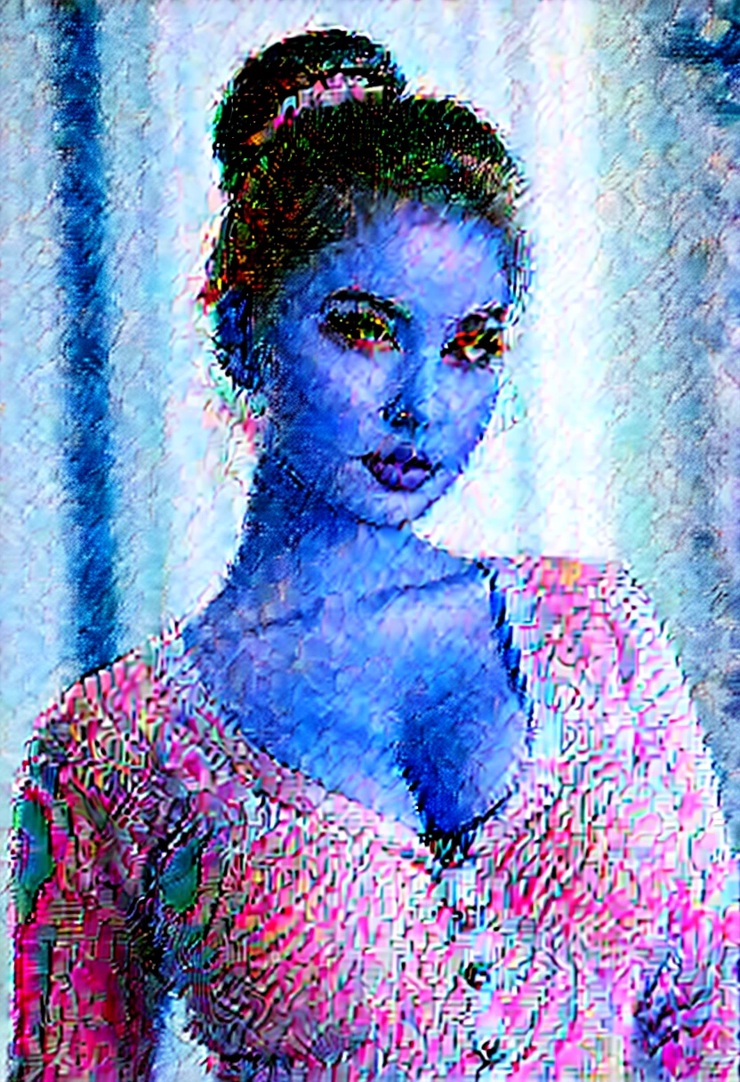 (1 girl), updo hairstyle, extremely cute face, wonderful face and eyes, (extremely detailed eyes, extremely detailed face), Fresh, very beautiful appearance, (super photographic, High resolution), (best quality:1.4), (hyper quality), real skin texture, Raw photo, (Reality, photorealistic:1.37), extremely detailed, professional photography, 32k sexy female models , Big breasts that are about to burst, 1 girl,sweater,background white,((latex barely)((upper body whole body))
