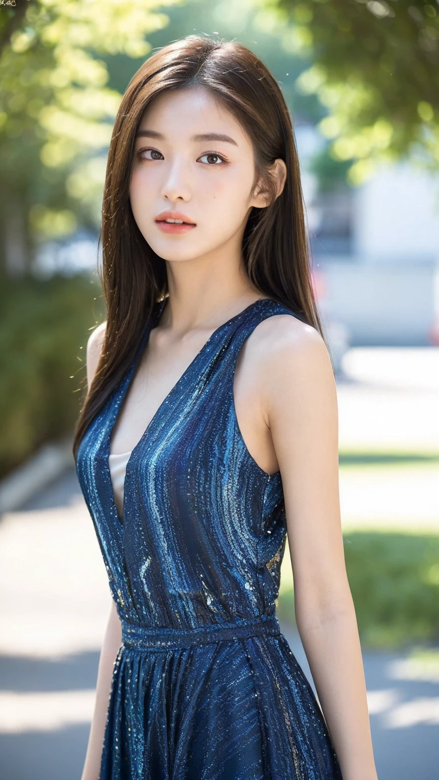 (gravure、masterpiece、professional photography、High resolution、high quality)、(perfect beautiful girl、perfect beauty、perfect anatomy、beautiful edges、beautiful skin)、nature、Mysterious、woman with aura、sparkle in the eyes、