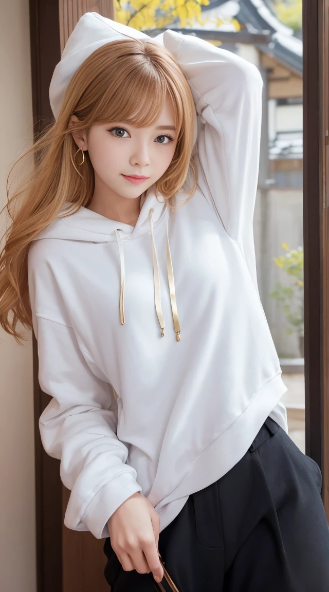 flying debris、Highest quality、An illustration、Highest quality、got it、High resolution、8k wallpaper、Perfect dynamic composition、(((Ezvian Everywhere)))、((From below))、Beautiful and cute 20 year old girl、Beautiful face in every detail、Delicate and cute eyes、Fine skin、Red cheeks.、shy、(Semi-short hair:1.3)、(wavy blonde hair)、Small breasts、Bold sexy pose、smile、Small breasts、Between the legs、Small Ass、Thin butt、Generated on the eaves.、Narrow shoulders、wavy blonde hair、blonde、Heart-shaped earrings、smile、、Gold bracelet、Tie your hair back、In the Rocky Mountains、Holding a Japanese sword、White hoodie、Wearing a deep hood、Woman warrior、White Mask、scarf、Magic Warrior、Like in the movies、Black trousers、