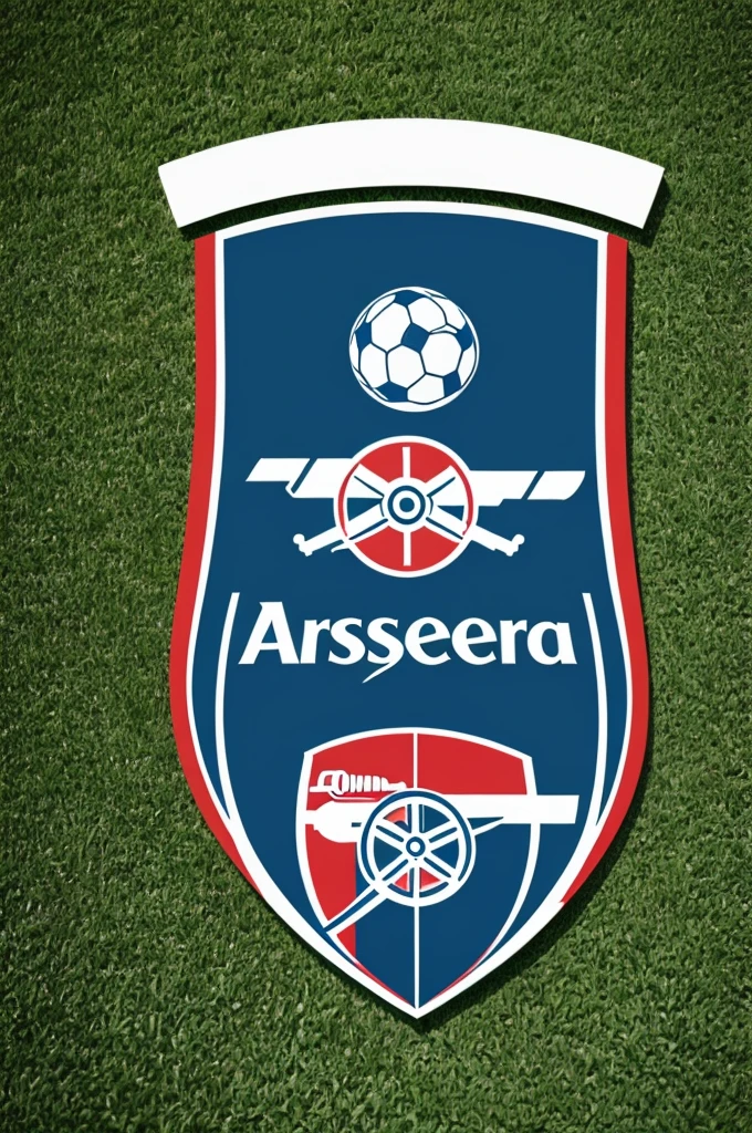 Crea un logo de club de futbol parecido, no igual, al club de futbol Arsenal 