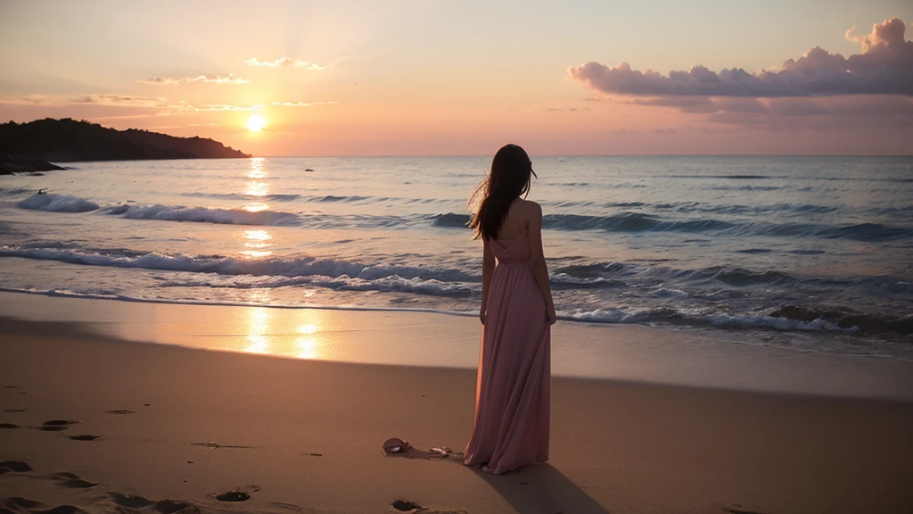 Imagine a sunset over a quiet beach, a solitary figure standing with a look of longing, reflecting on memories of a friend.
• It's been a long day without you, mi amigo