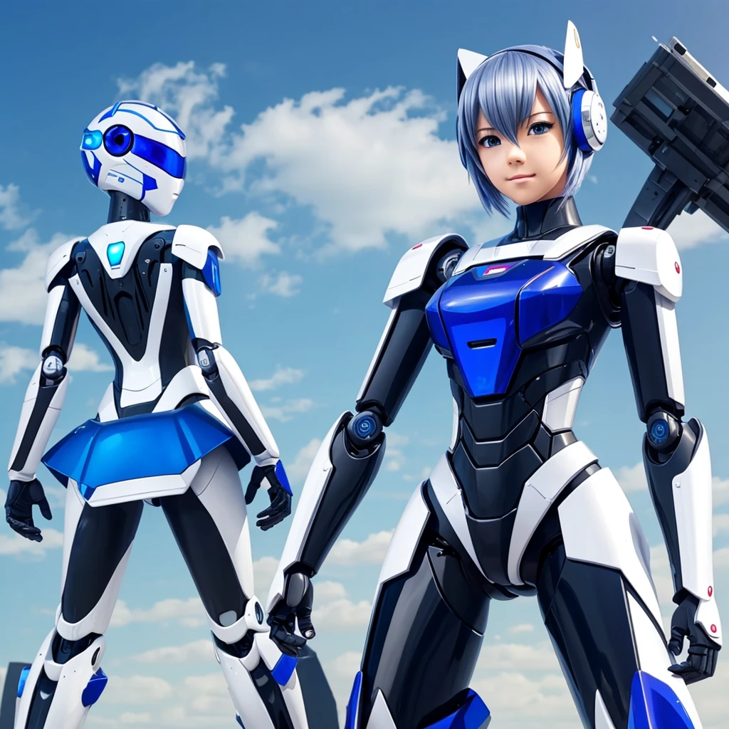 Robot estilo anime detallado