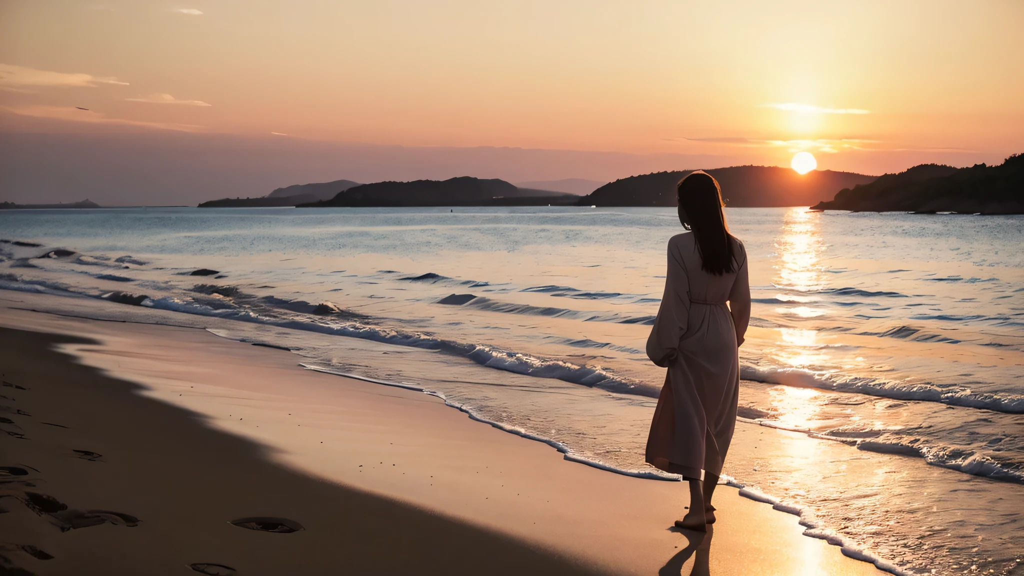 Imagine a sunset over a quiet beach, a solitary figure standing with a look of longing, reflecting on memories of a friend.
• It's been a long day without you, mi amigo