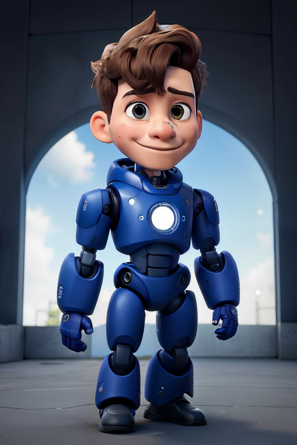 um robo quase humano