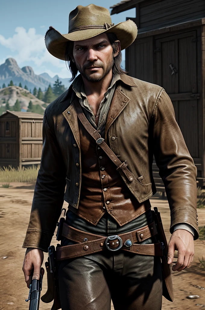 Arthur saves john marston rdr2 game image generator