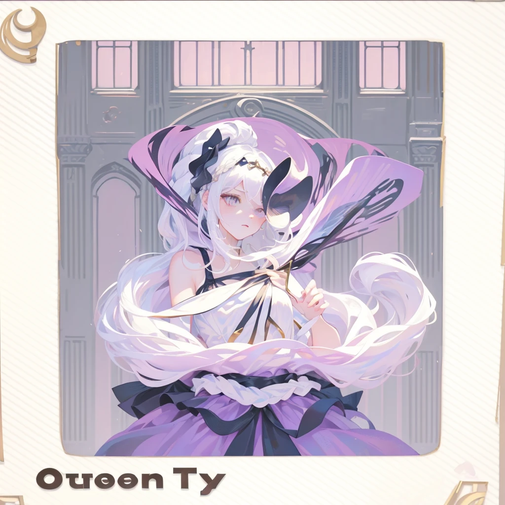 (Extremely delicate, masterpiece, excellent light and shadow, 8K HD wallpaper), white hair, golden eyes, intermittently translucent white clothes, looking at the upper body, lacy hair accessories, pale pink skin, tie at the waist, side braid swing.
