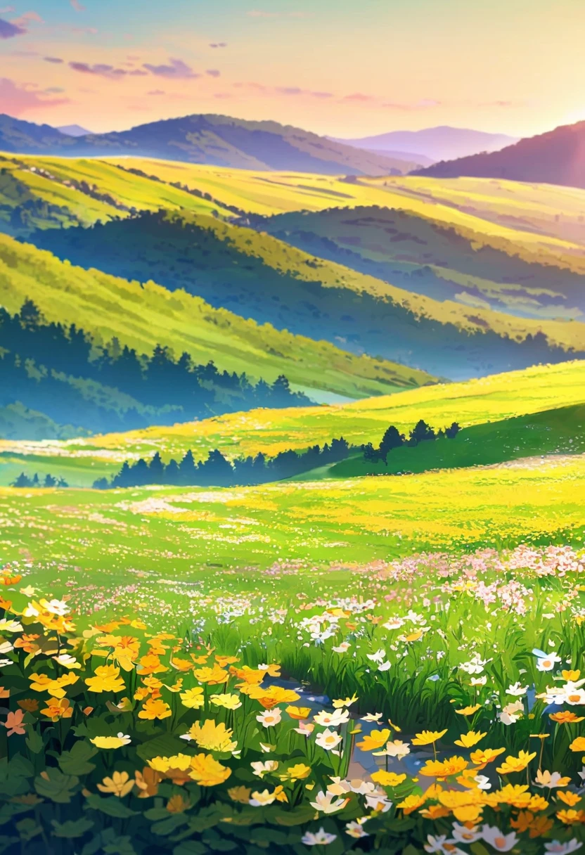 Flower Field, hiking, plateau, spring