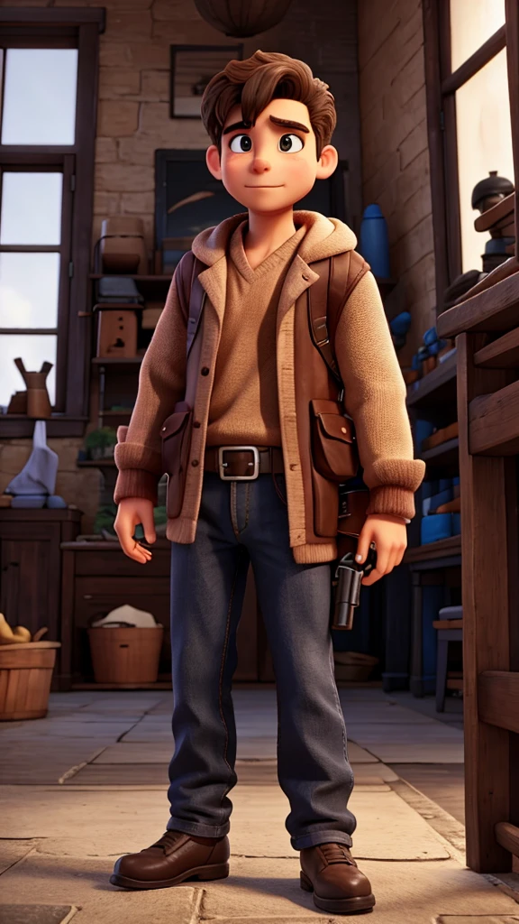 A men with toy gun