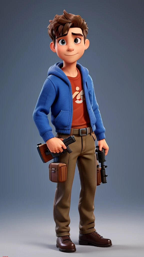 A men with toy gun