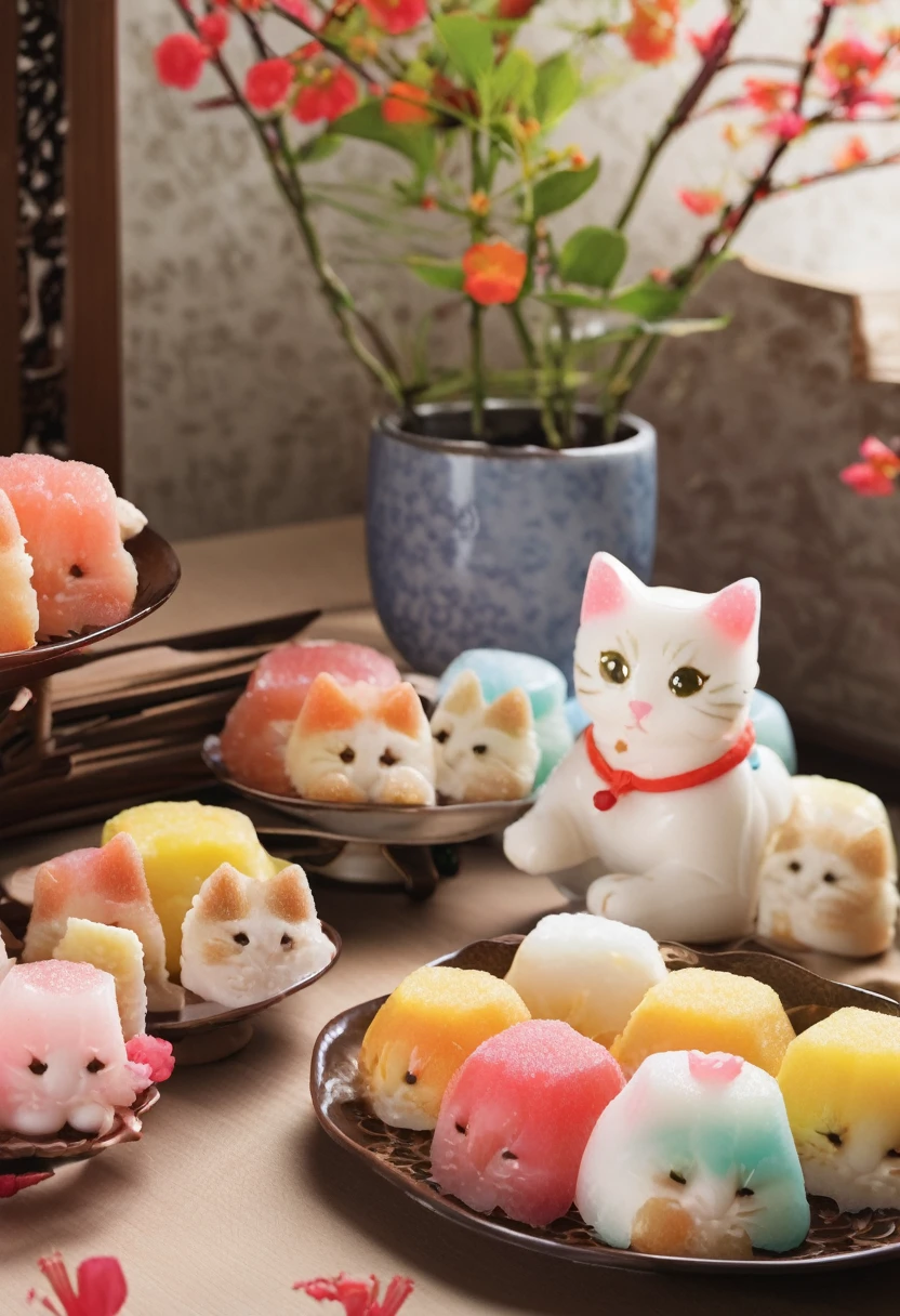 Kitten Japanese sweets