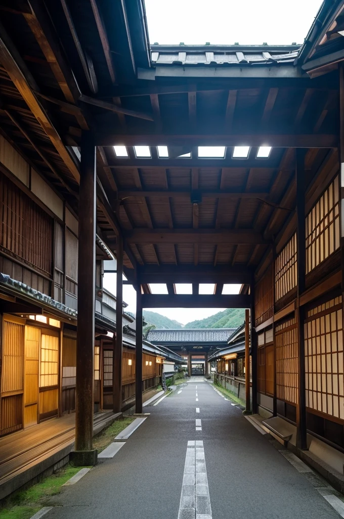 Kyoto Prefecture countryside、The eerie image of the station reminds one of an entrance to the underworld.