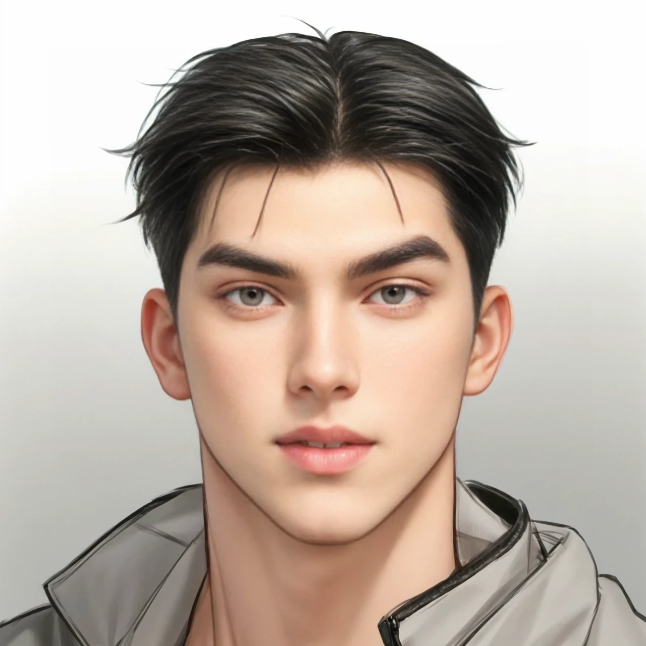 masterpiece, 1boy, adults, handsome, black hair, undercut hair, perfect face, detailed eyes and face, black eyes, clean shaved, muscular, capturing a rural atmosphere, dynamic lighting, unreal engine 5,