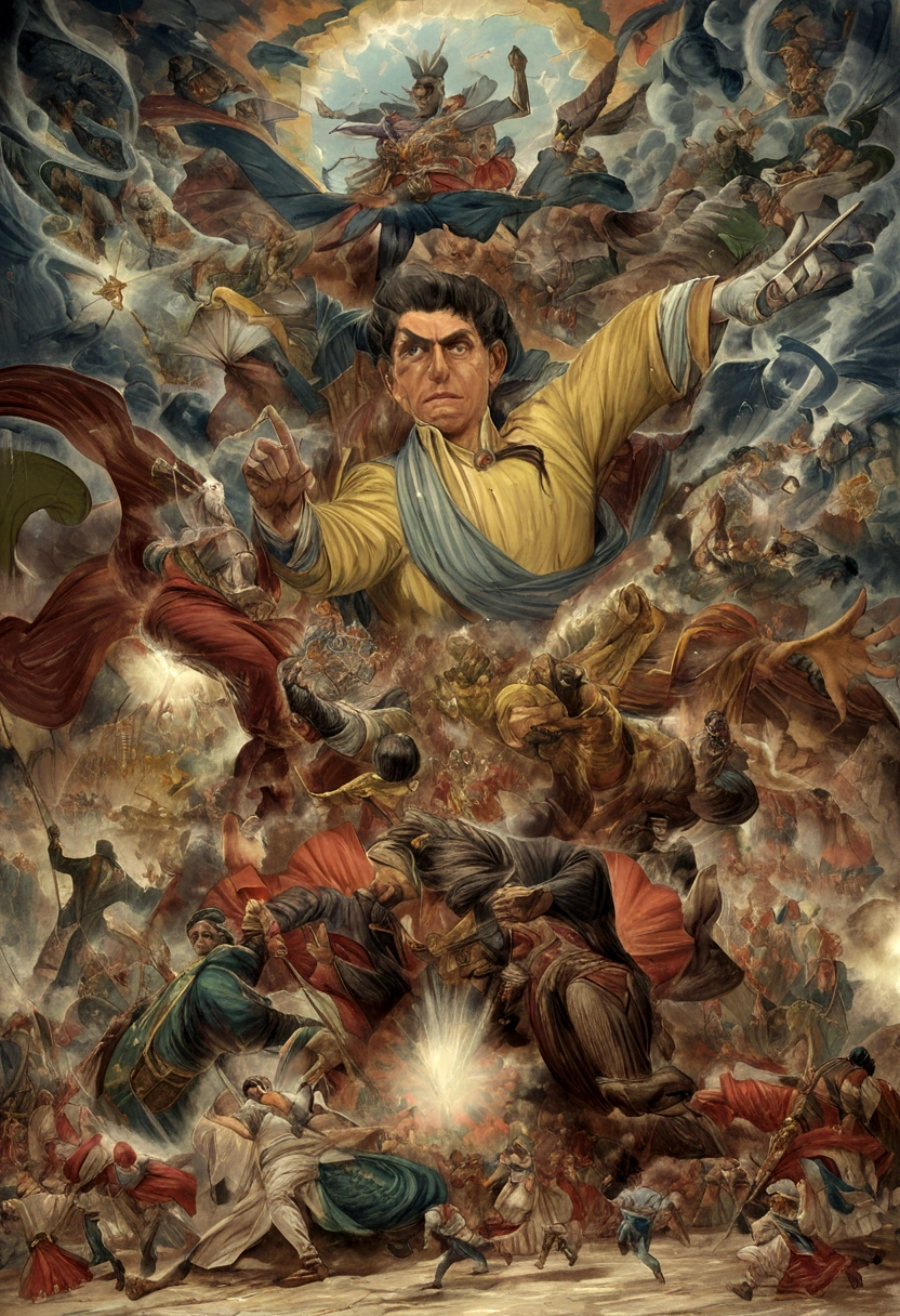 Nicolas Maduro fighting against Juan Guaido in an epic battle in Caracas