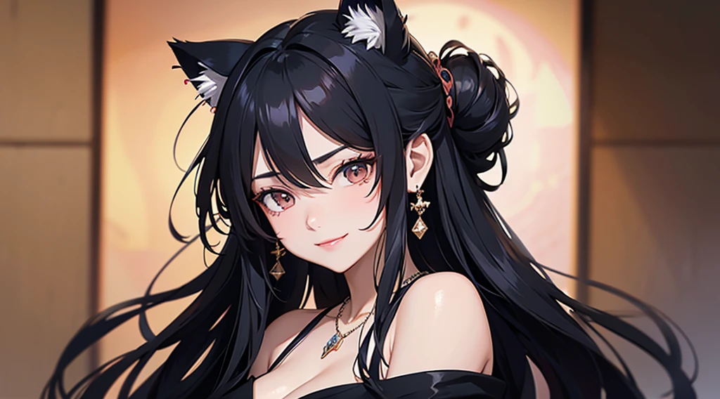 (SFW), Black hair, Sexy and cute, Symmetrical breasts (increase weight), Female protagonist, Bright colors, Beautiful legs, HD lines, Fresh and natural, Natural beauty, Secondary tag: (long hair flowing: 1.2, slip dress: 1.1) --auto --s2