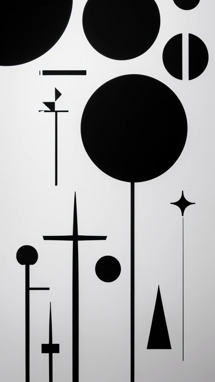symbols, black and white, simple, 