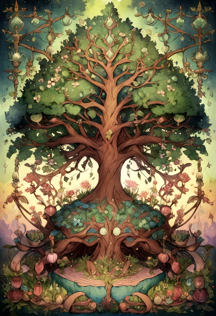 Nordic mitology tree yggdrasil