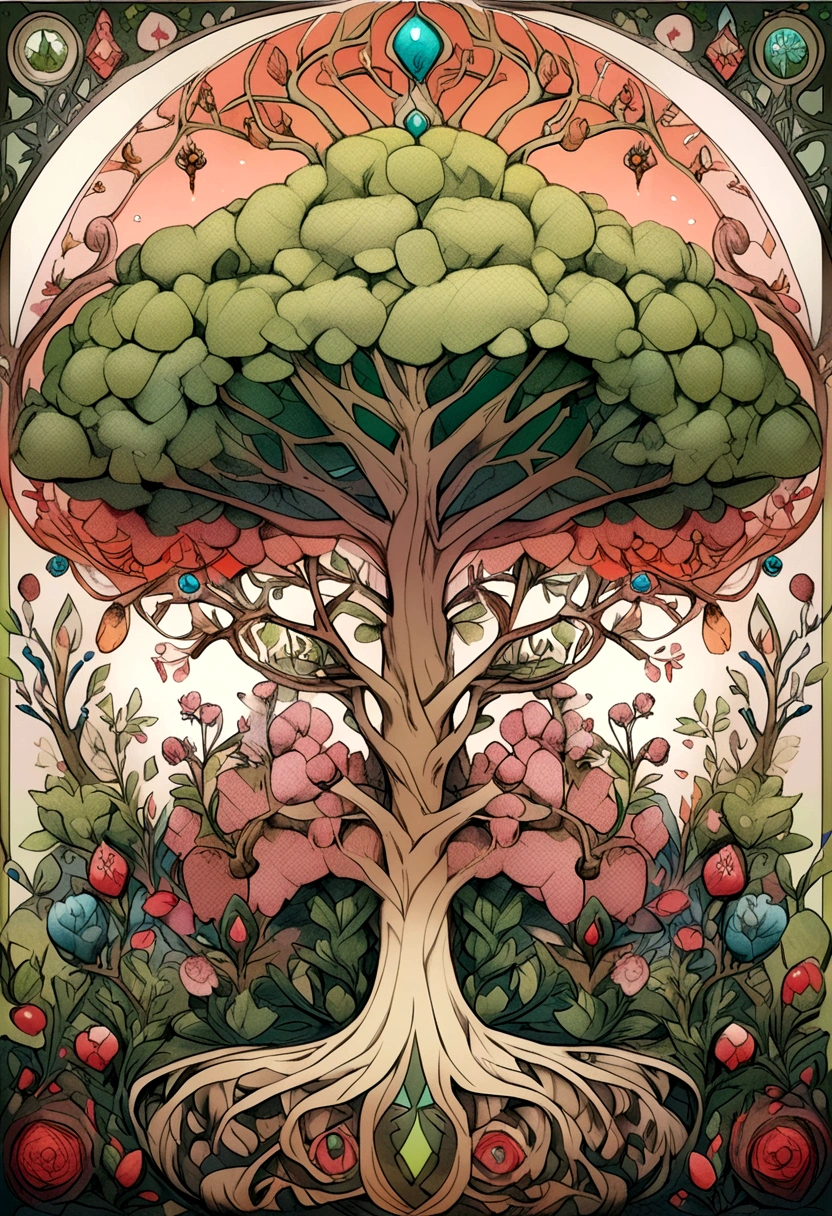 Nordic mitology tree yggdrasil