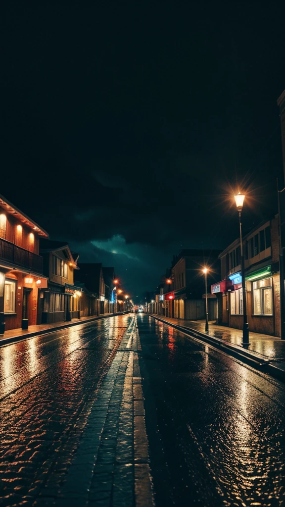 a sailent rainy road 