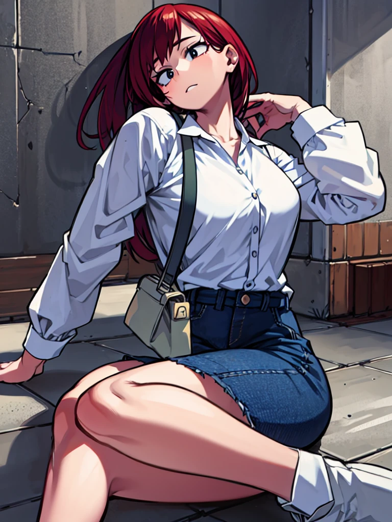 Mha . Girl ,
Solo . White shirt