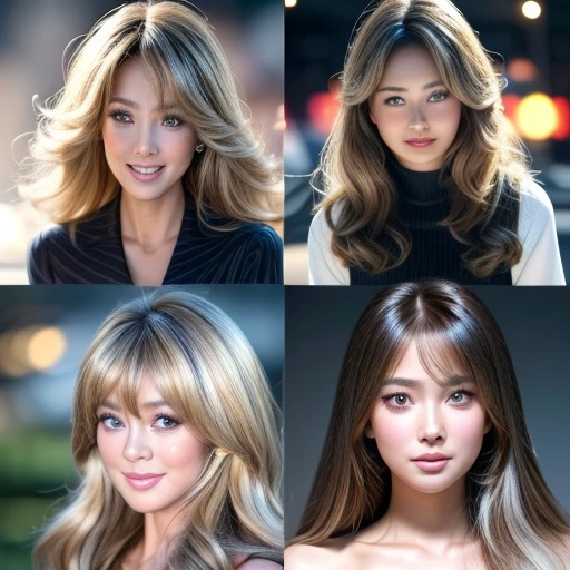 NSFW, 8k, High-level, absurd, masterpiece, best quality, primitive, very detailed CG, very detailed wallpaper, perfect lighting, Extremely detailed (((The personifying " Farrah Fawcett Majors " as a Little Girl))), MysticSight, Tyndall effect, Tyndall scattering, (Studio gray background with (Overflowing oodles Dazzling RainbowColorParticles (BokeH))), (RoundlyButts, ThighGap), (Exposed:0.4), (Assfocus with looking ahead), BREAK (NOGIZAKA face variations) Extremely Detailed very KAWAII face variations, perfect anatomy, Childish, captivating gaze, elaborate detailed Eyes with (sparkling highlights:1.28), long eyelashes、Glossy RED Lips with beautiful details, Coquettish tongue, Rosy cheeks, Radiant PearlSkin with clear transparency . { (Dynamic LifeLike expressions:1.4) | :d) }, (large eyes:-1) .