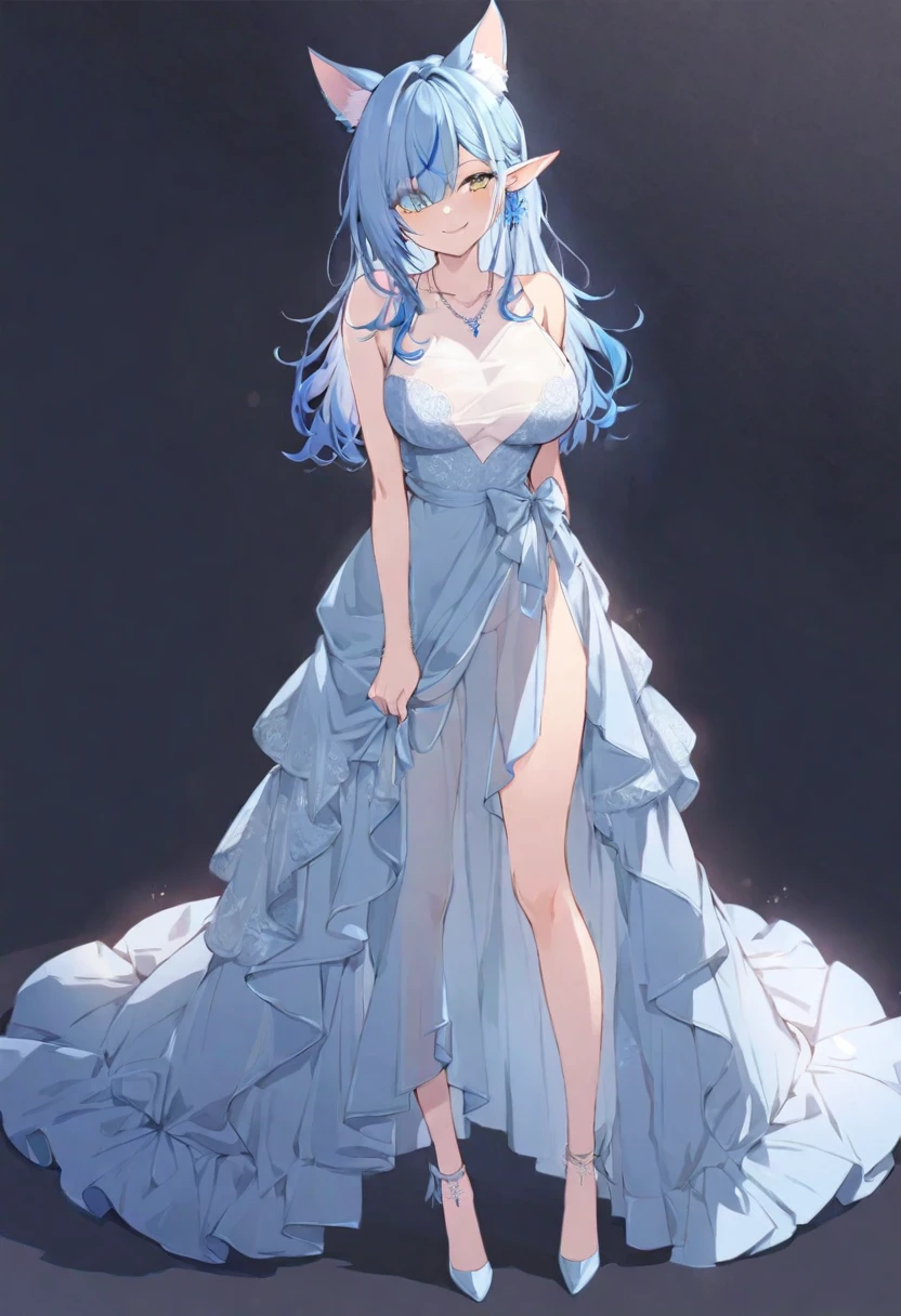 masterpiece, Highest quality, Rem, One girl, lingerie,Beautiful eyes,Blue Hair,whole body,Are standing