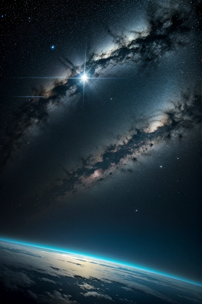 Space reflection on water 
