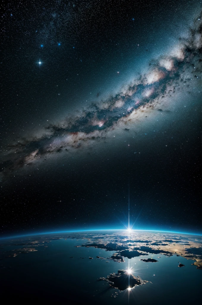 Space reflection on water