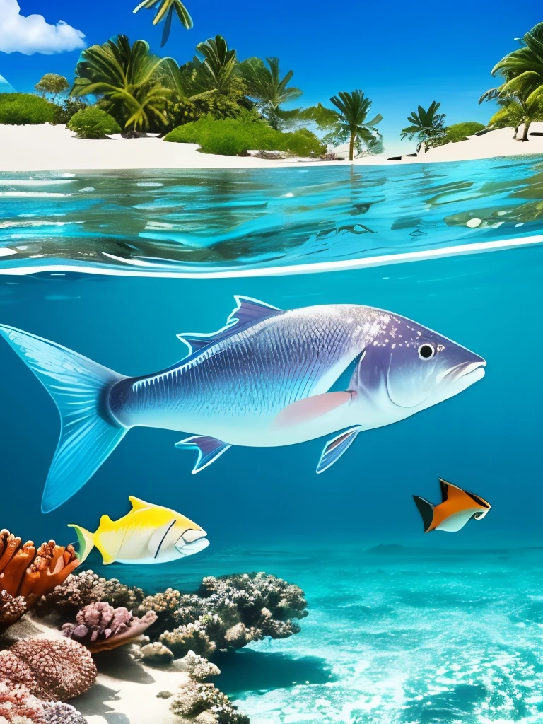 there are many fish swimming in the clear water of the ocean, a screenshot by Emanuel Schongut, flickr, conceptual art, coral sea bottom, crystal clear water, delicate coral sea bottom, crystal clear sea, deep clear pools of water, crystal clear blue water, sea bottom, transparent water, crystal clear neon water, reefs, clear blue water, red sea