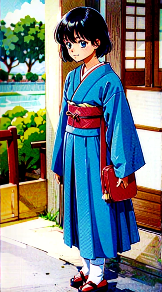 Japanese elementary school students, summer vacation,