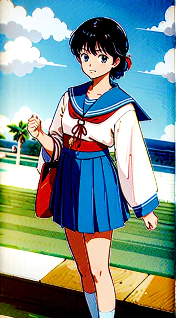 Japanese elementary school students, summer vacation,