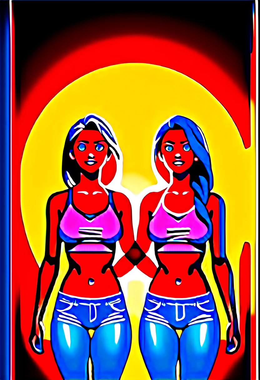 score_9, score_8_up, score_7_up, score_6_up, score_5_up, (high quality, detailed, beautiful), detailed soft lighting, rating_explicit, 2girls, Disney's Rapunzel (muscular, long hair:0.8), and Disney's Elsa (muscular:0.8), in love, romantic, walking around the streets of Arendelle together, tight jeans and crop tops, ultra detailed eyes, ultra detailed face, absurdres, masterpiece, best quality, high resolution.
