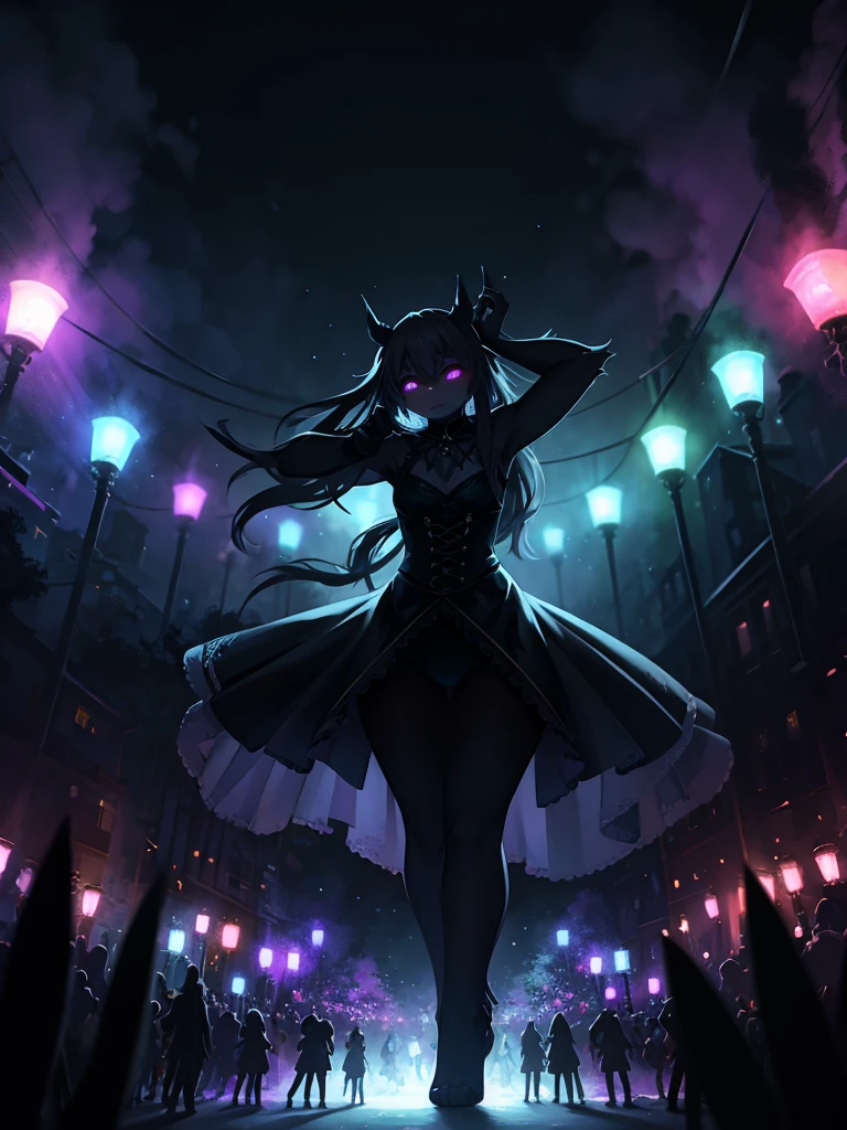 Hallucination, daydream , nightmare , Insane Dream , bokeh , Ghosts dance in the dark , Dance of the Monsters in the Darkness