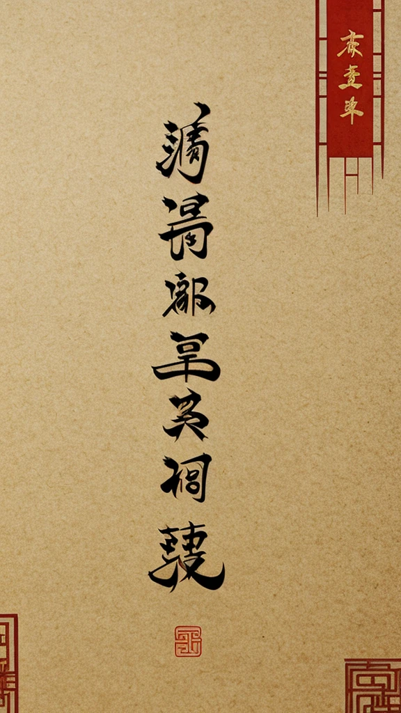 A Chinese menu，Write the word menu on the menu，Background is Chinese style ink bamboo，Textured。