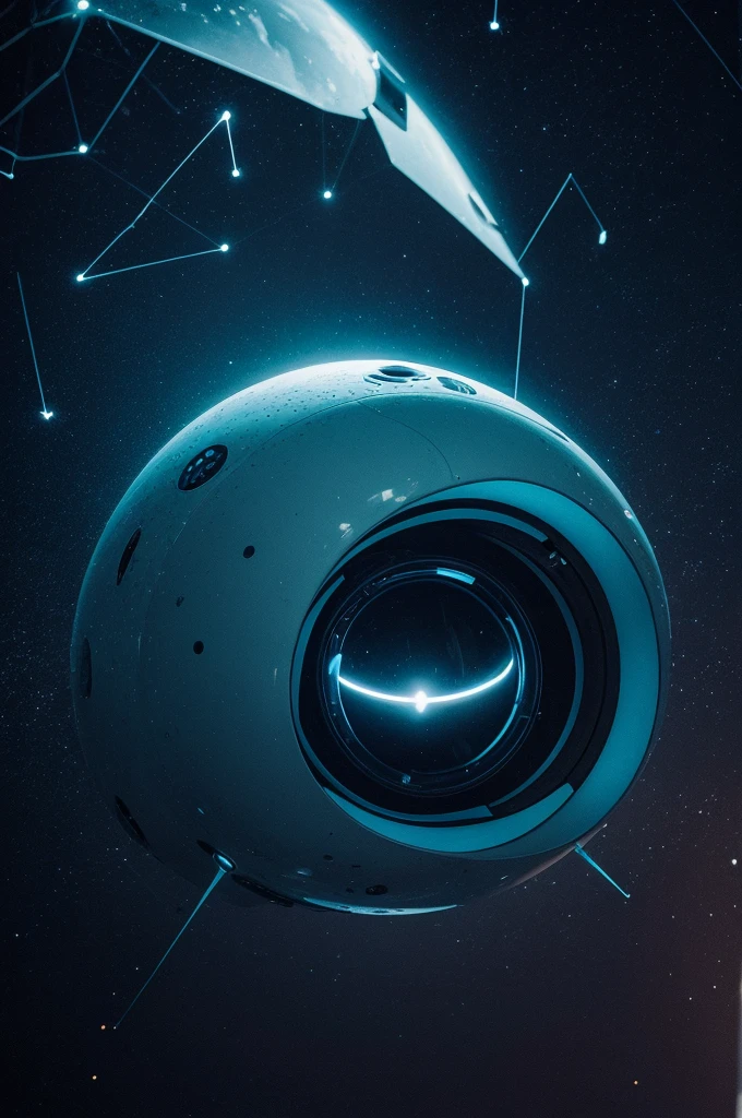 Photo of constellation inside an alien's eye