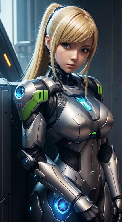 Arafed woman in futuristic suit posing for a photo, Girl wearing mecha cyber armor, prospect, As an Overwatch character, Linda Chica Cyborg, Perfect anime cyborg woman, Perfect android girl, Inspired by Marek Ocon, Impressive armor, Beautiful and attractive female cyborg, Beautiful portrait of Samus Aran, Cyber Suit, Beautiful female android!, Girl in Armor, Beautiful Armor