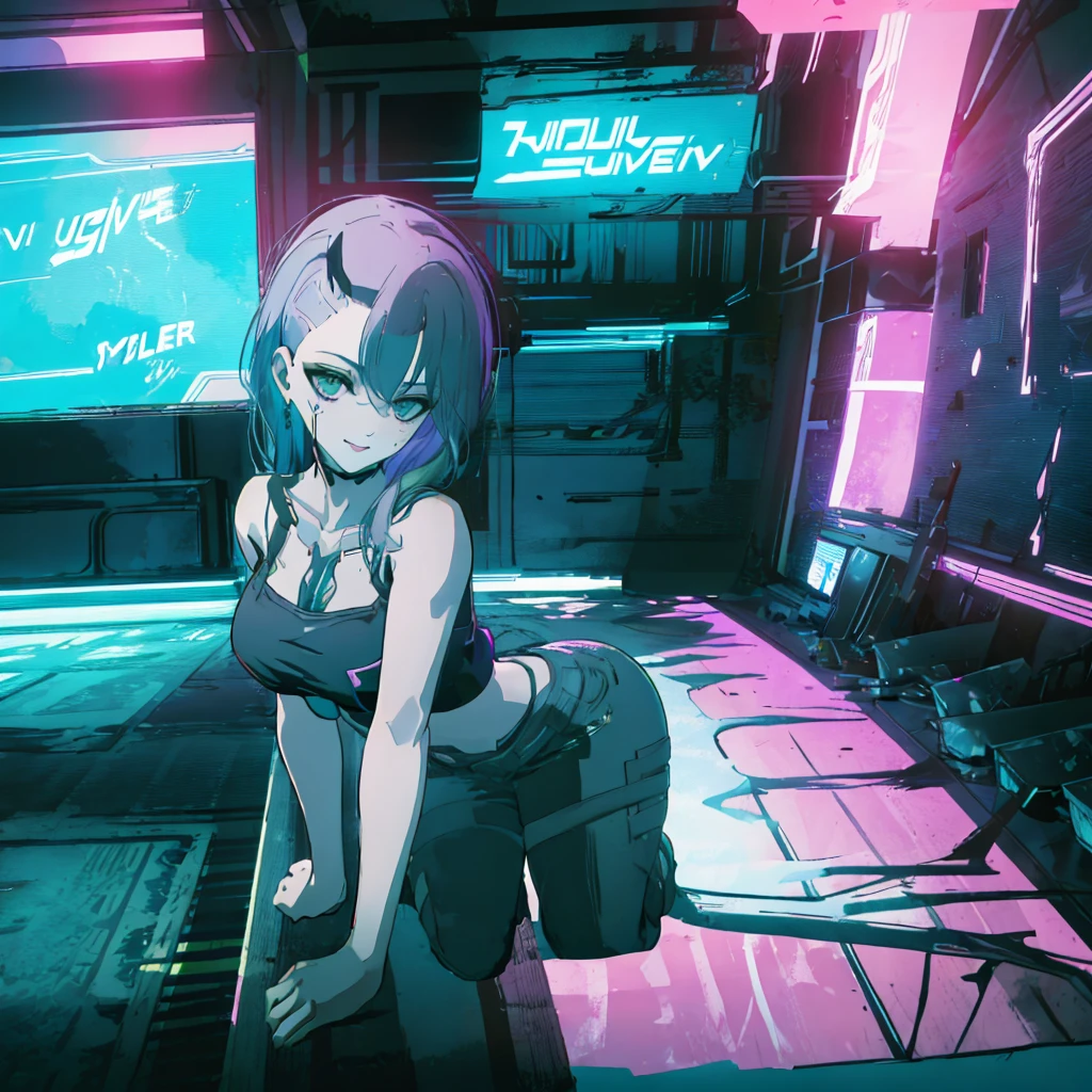 Here is an AI art prompt for Rogue Amendiares:
Title: Rogue Amendiares - Afterlife Bar
Description:
Create a stunning, high-resolution (8K) anime-style artwork of Rogue Amendiares, a formidable fixer in the Cyberpunk world, chilling in the Afterlife Bar. The image should be ultrasharp, with intricate details and textures that leap off the screen.
Appearance:
Rogue Amendiares should be depicted in a relaxed pose, leaning back in her chair with a drink in hand. She should be dressed in a casual outfit, perhaps a black tank top and high-waisted jeans, with her hair styled in a messy, undone fashion. Her eyes should be half-closed, with a hint of a smile playing on her lips as she savors her drink.
Facial Expression:
Rogue's facial expression should convey a sense of relaxation and enjoyment. Her eyes should be half-closed, with a hint of a smile playing on her lips. Her gaze should be soft and unfocused, as if she is lost in thought or simply enjoying the moment.
Background:
The background should be the dimly lit Afterlife Bar, with neon lights and holographic advertisements casting a futuristic glow. The bar should be filled with patrons, but Rogue should be the center of attention, with a few people gathered around her, laughing and chatting. The atmosphere should be lively and festive, with a sense of camaraderie and shared experience.
Color Palette:
The color palette should be a mix of dark blues, purples, and blacks, with splashes of neon green and pink to reflect the futuristic setting. The overall mood should be relaxed and enjoyable, with a hint of mischief and adventure.
Style:
The artwork should be created in a traditional anime style, with bold lines, vibrant colors, and dynamic composition. The image should be highly detailed, with intricate textures and shading that give the characters and environment depth and dimension.
Resolution:
The final image should be an ultrahigh-resolution (8K) masterpiece, with a minimum resolution of 7680 x 4320 pixels. The ima