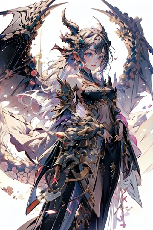 1girl,solo,cool,dragon,Dragon ear,fanxing