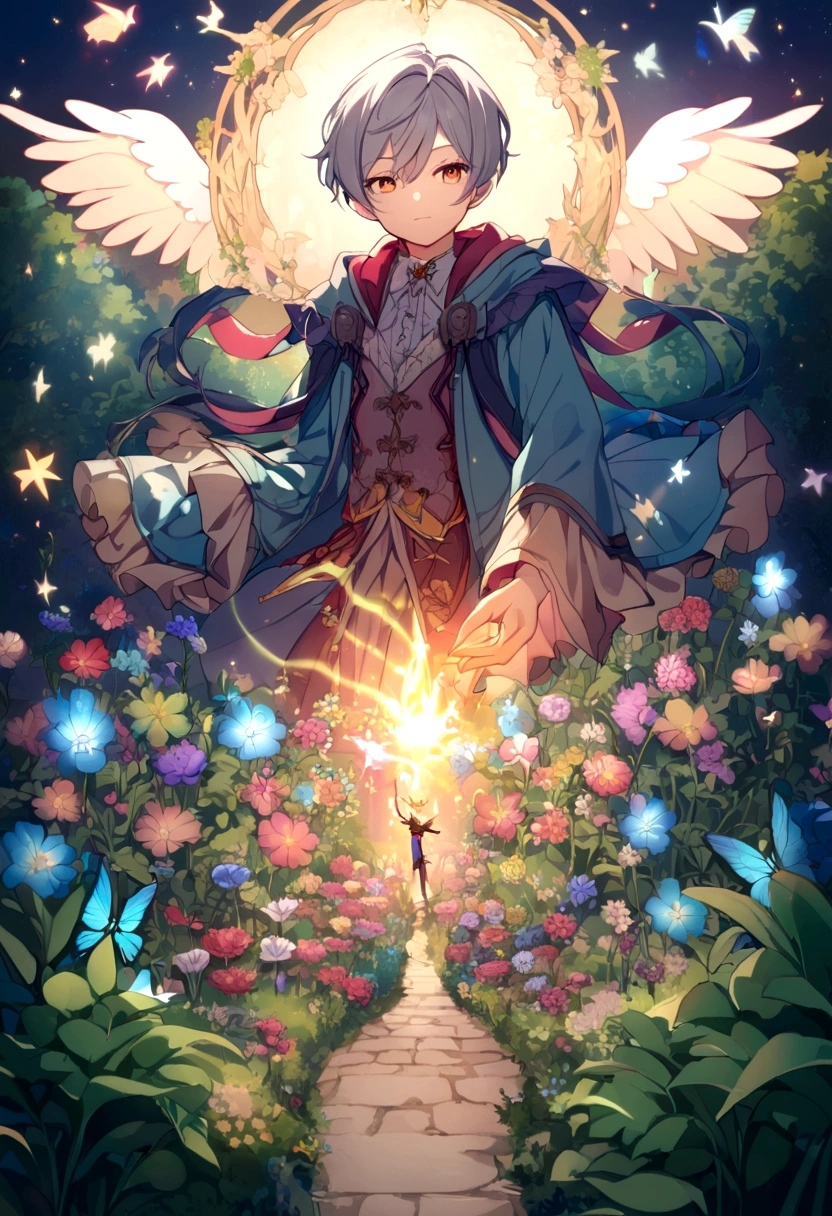 Boy in garden