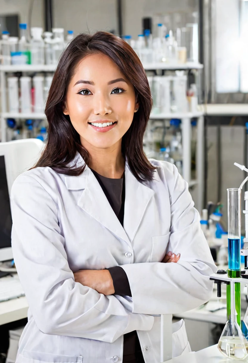 science woman lab